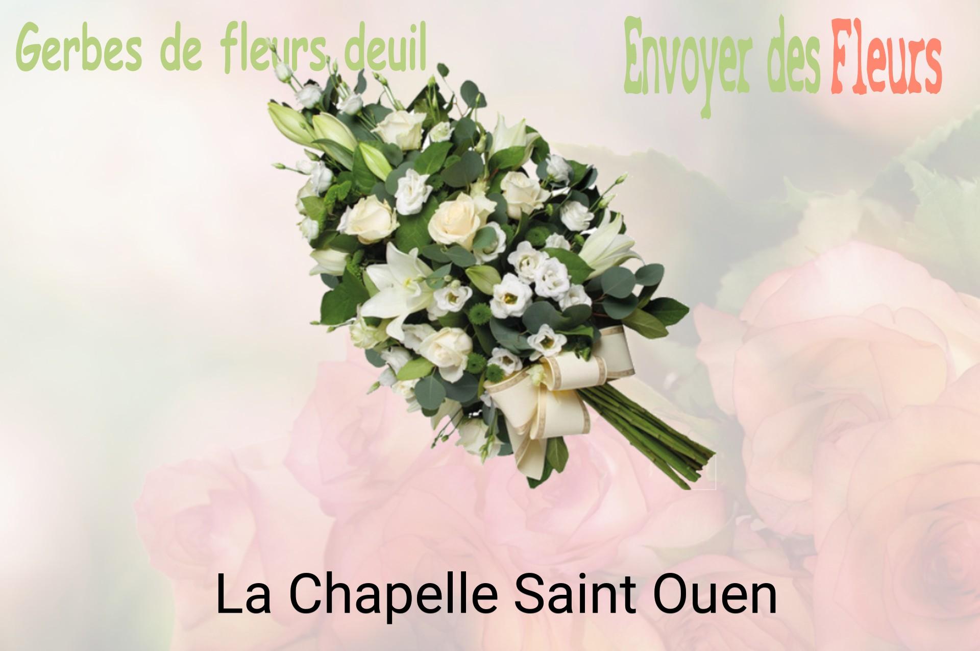Gerbe de fleurs de deuil livrée à La Chapelle-Saint-Ouen